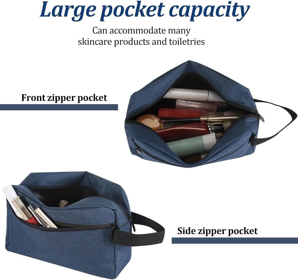 Men's Toiletry Bag, Travel Toiletry Organizer Kit Water-resistant Shaving Bag for Toiletries Accessories, Door Room Essentials, Black-medium (Black)