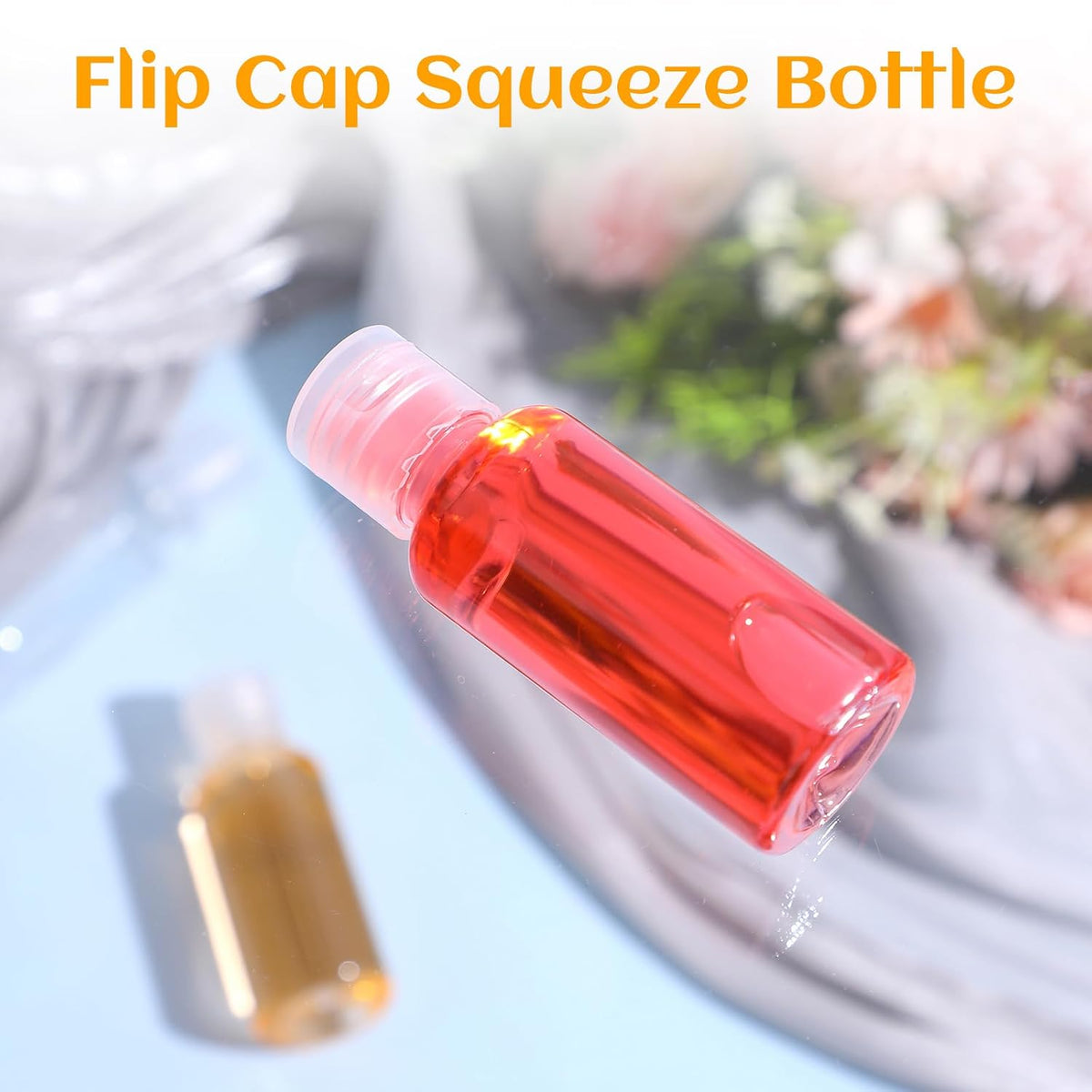 100 Pack 1 oz Travel Bottles, 30ml Clear Plastic Travel Size Containers with Flip Cap - Leak Proof Refillable Empty Bottles for Toiletries, Lotion & Cosmetics