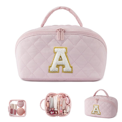 LOVEVOOK Travel Makeup Bag for Women With Mirror, Small Toiletry Bag