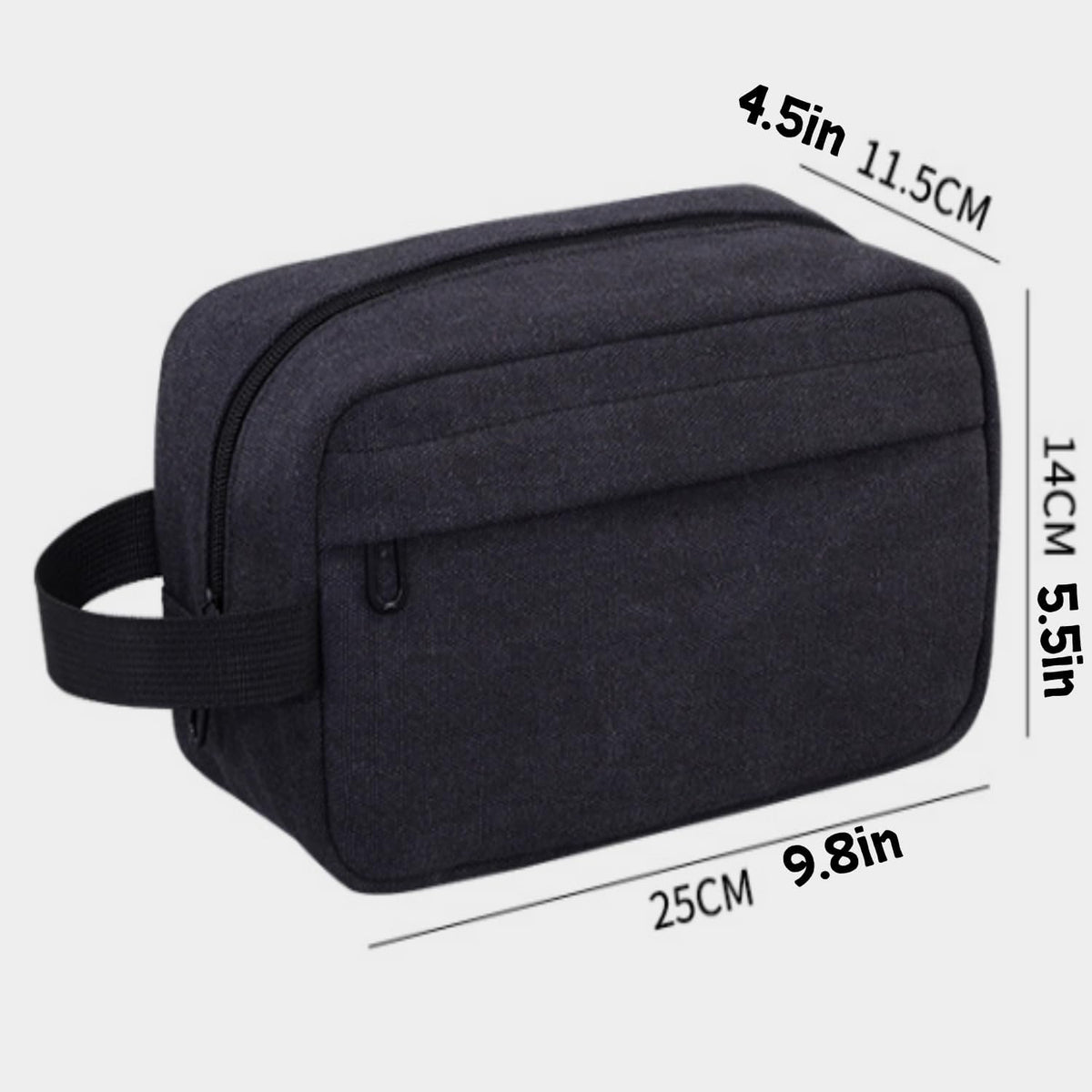 Men's Toiletry Bag, Travel Toiletry Organizer Kit Water-resistant Shaving Bag for Toiletries Accessories, Door Room Essentials, Black-medium (Black)