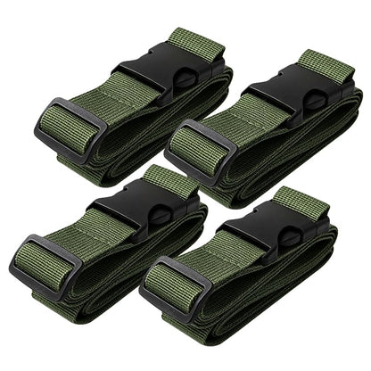 Luggage Straps Travel Suitcase Linking Belt Adjustable(Brown)