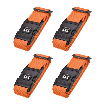 uxcell Luggage Straps Suitcase Belts with Buckle, Combination Lock, Adjustable Travel Packing Accessories