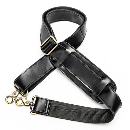 NIUCUNZH Genuine Leather Shoulder Strap, Bag Strap Replacement, 60 inches Long, Adjustable with Comfortable Pad