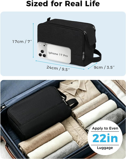 WANDF Travel Toiletry Bag for Men, Dopp Kit for Toiletries