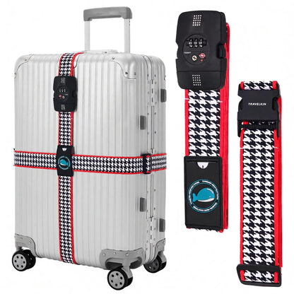 Travelkin Luggage Straps TSA Approved, Suitcase Straps with TSA Lock