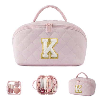 LOVEVOOK Travel Makeup Bag for Women With Mirror, Small Toiletry Bag