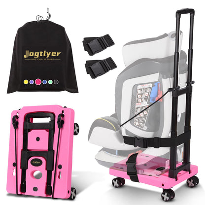 Portable Car Seat Dolly for Airport,Foldable Travel Hand Truck