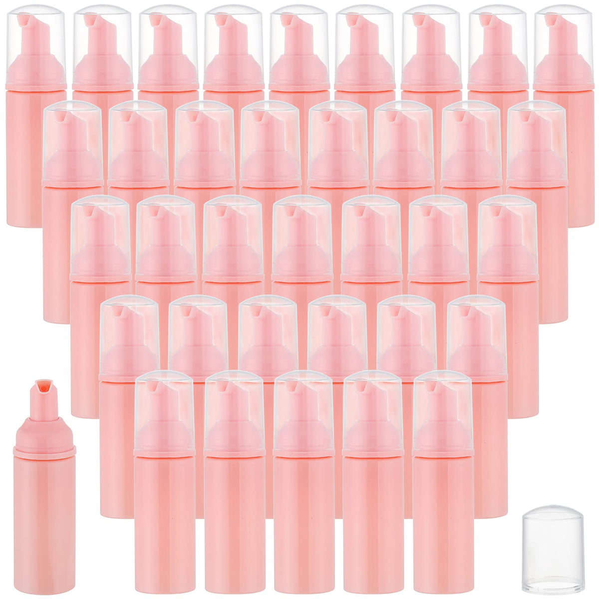 GliSun 36 Pcs Foam Pump Bottle 2oz Empty Refillable Mini Dispenser