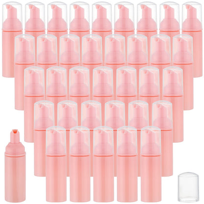 GliSun 36 Pcs Foam Pump Bottle 2oz Empty Refillable Mini Dispenser