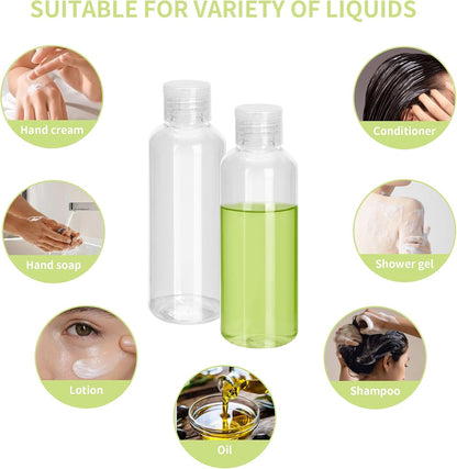 60 Pcs 3.4 oz Travel Bottles TSA Approved