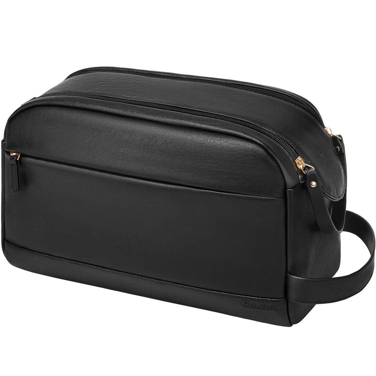 PU Leather Toiletry Bag for Men, Brown