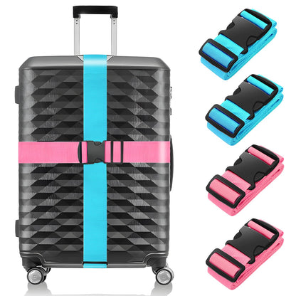 BILIONE Luggage Straps for Suitcases,79" Long Adjustable Luggage Belts