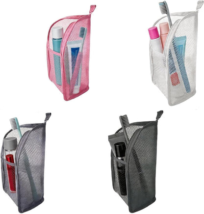Standing Toiletry Bag, 4 Pack EVA Mesh Waterproof Travel Organizer
