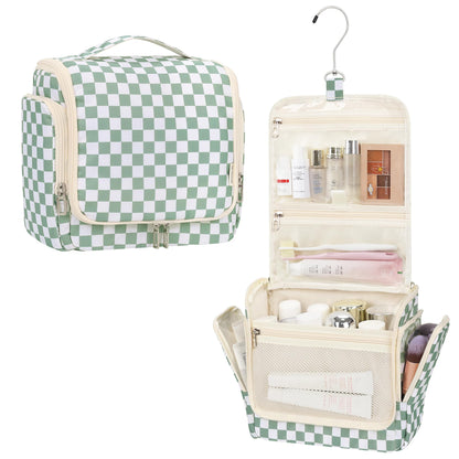 Relavel Hanging Toiletry Bag for Women, Travel Makeup Organizer Bag, Floral