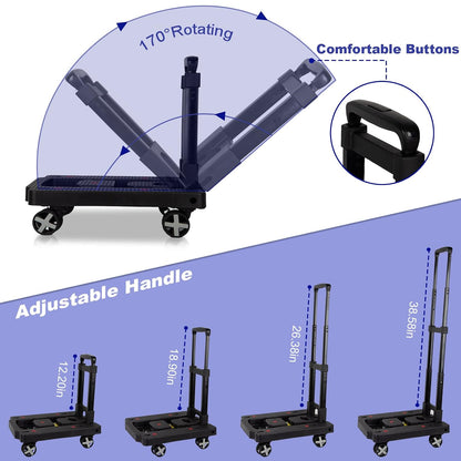 Portable Car Seat Dolly for Airport,Foldable Travel Hand Truck
