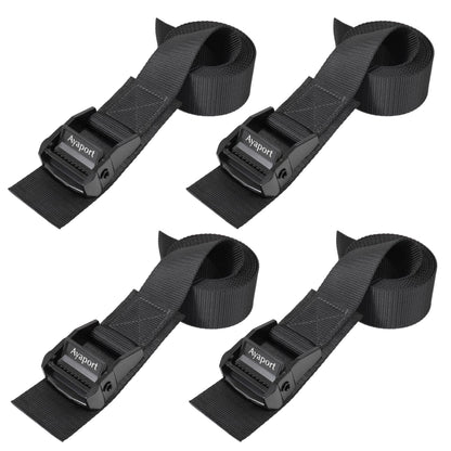 Ayaport Adjustable Lashing Straps with Buckles 1" x 6', 4 Pack