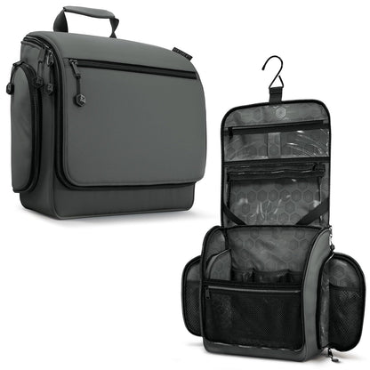 VENTURE 4TH Hanging Travel Toiletry Bag, 18 Compartments - Dark Green