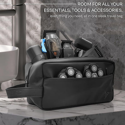 HUMMINGBIRD JetPack Toiletry Bag for Men, Premium Mens Travel Bag, Toiletry Organizer Dopp Kit, Water Resistant Shaving Bag for Toiletries and Accessories, Bathroom Organizer for Travel Essentials