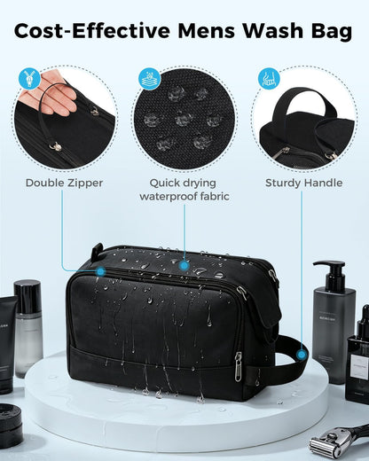 WANDF Travel Toiletry Bag for Men, Dopp Kit for Toiletries