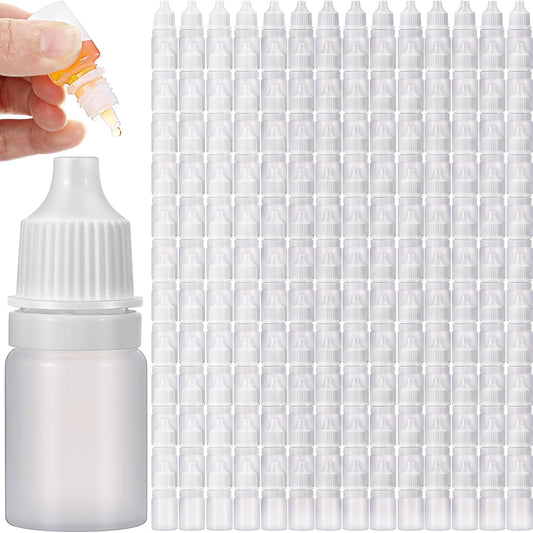 Umigy 200 Pcs 5ml Dropper Bottles Empty Small Liquid Bottle, White