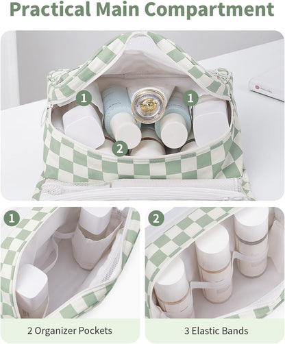 Narwey Hanging Travel Toiletry Bag for Kids Girls Women, Cute Makeup Bag