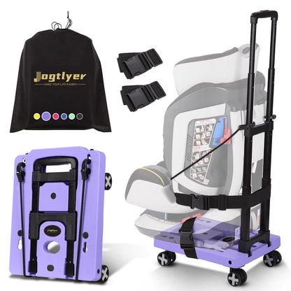 Portable Car Seat Dolly for Airport,Foldable Travel Hand Truck