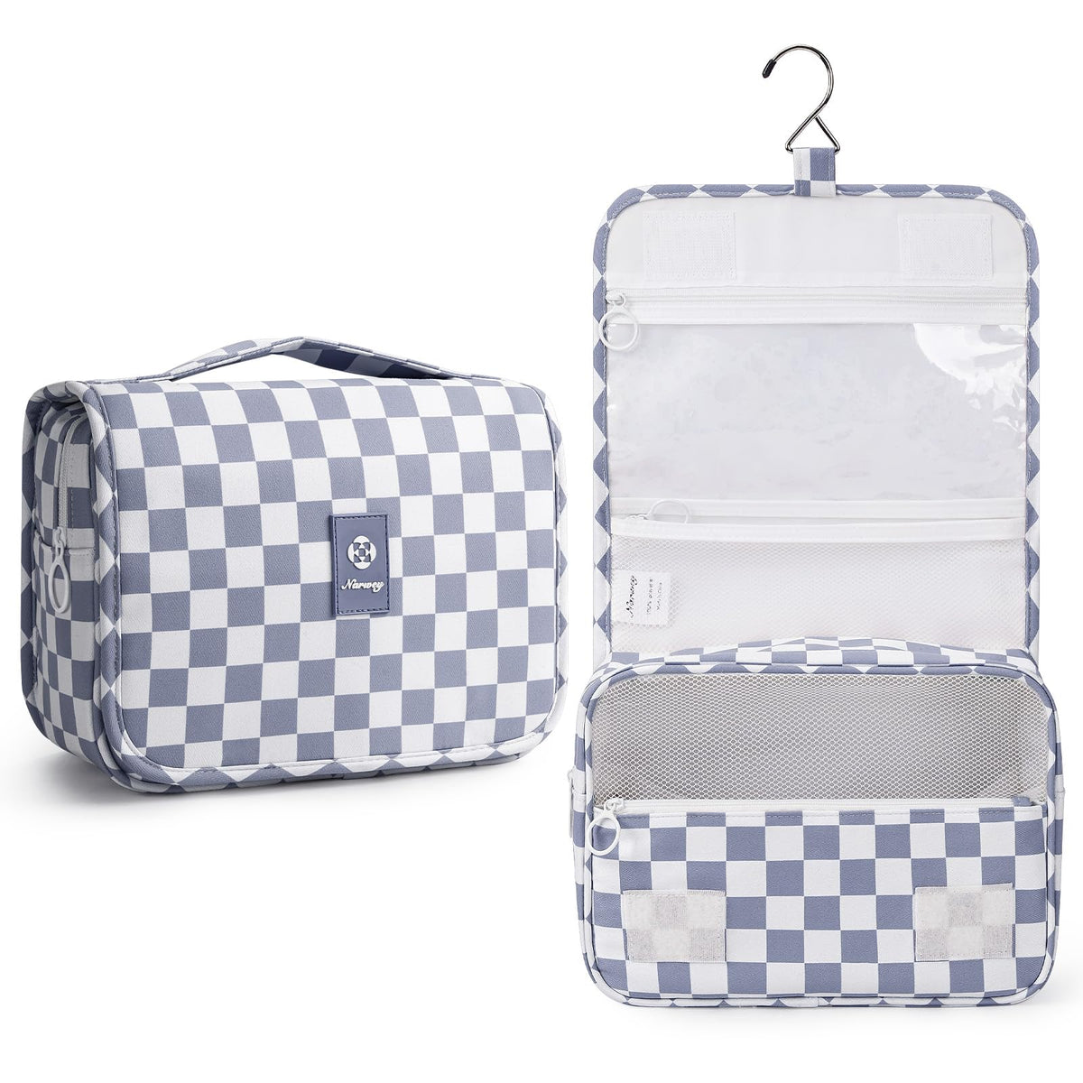 Narwey Hanging Travel Toiletry Bag for Kids Girls Women, Cute Makeup Bag