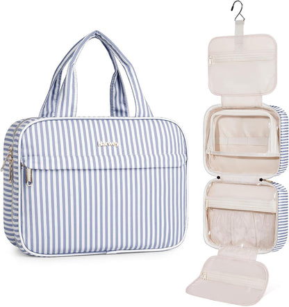 Narwey Hanging Travel Toiletry Bag for Women, Cosmetic Makeup Bag Organizer
