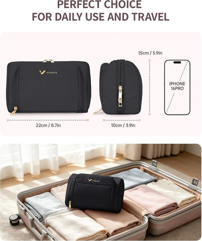 Makeup Bag Travel Toiletry Bag Puffy Padded Cosmetic Bag for Women