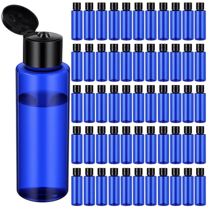 Gisafai 100 Pack Amber Empty Lotion Bottles 3.4oz Squeeze Bottles