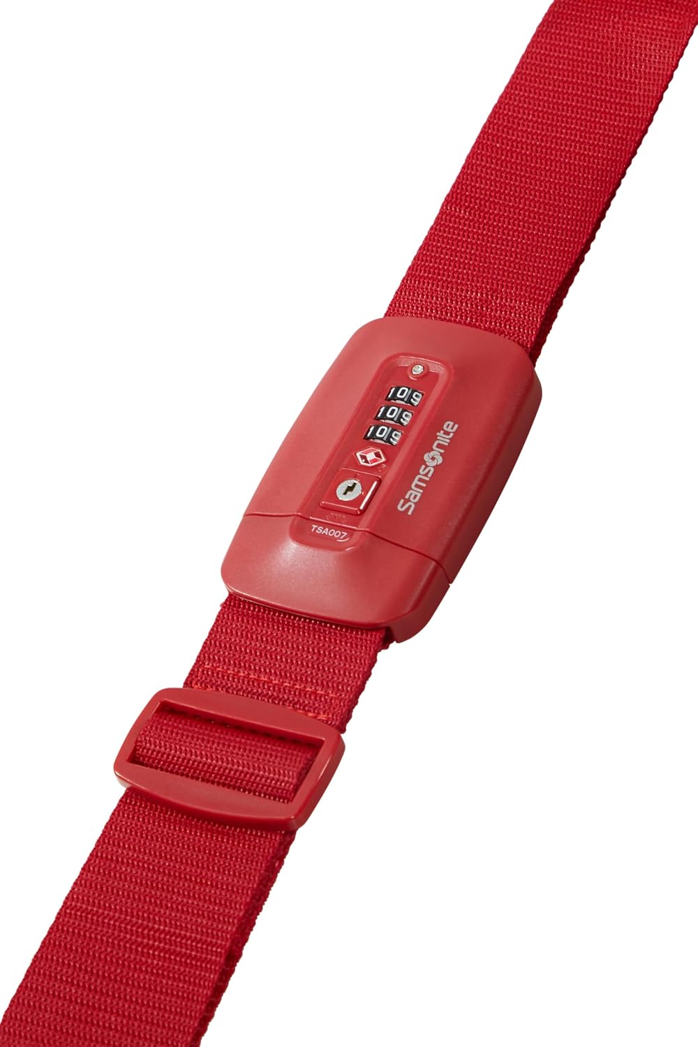 Samsonite - TSA Lock Luggage Strap, Red, 102 cm, Luggage strap with TSA lock