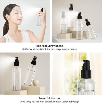EPHECH 1oz/30ml Small Spray Bottles, 100PCS Travel Plastic Spray Bottles
