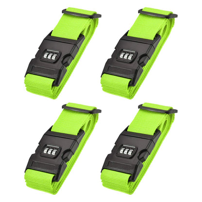 uxcell Luggage Straps Suitcase Belts with Buckle, Combination Lock, Adjustable Travel Packing Accessories