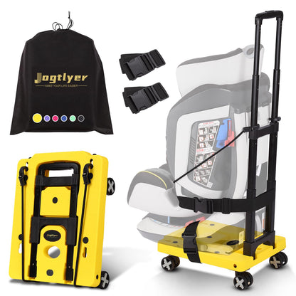 Portable Car Seat Dolly for Airport,Foldable Travel Hand Truck