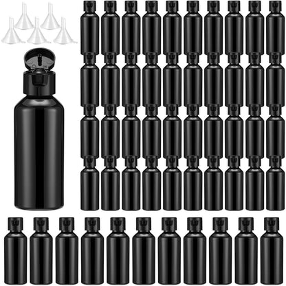 Eccliy 100 Pack 2 OZ Clear Plastic Bottles Travel Lotion Bottle