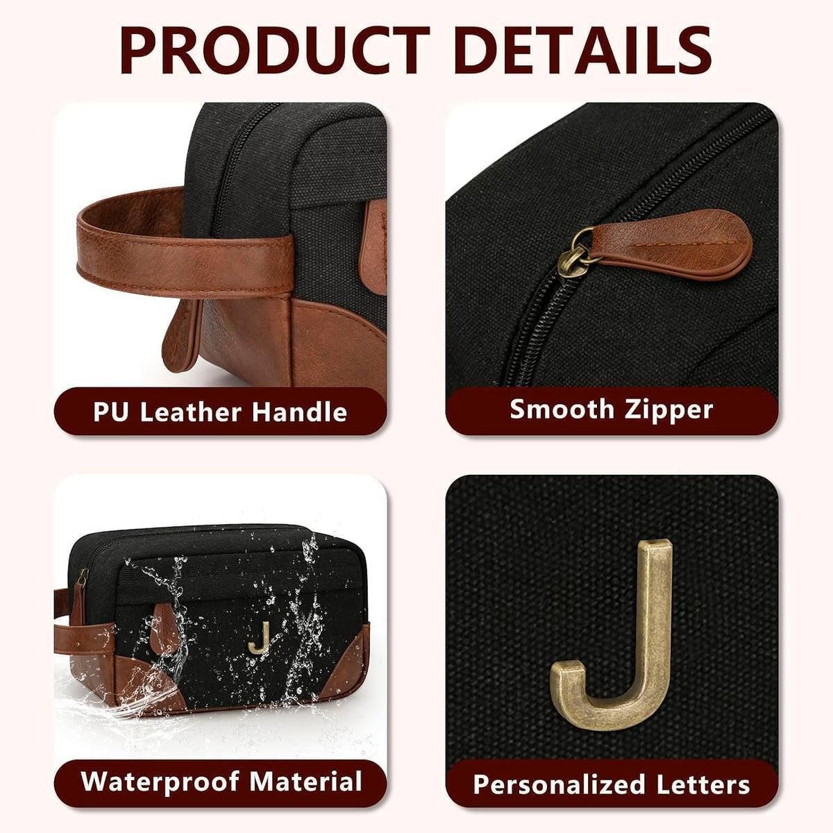 Personalized Toiletry Bag for Men, Birthday Gifts for Men Him