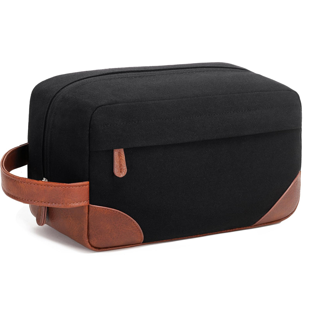 Vorspack Canvas Travel Toiletry Bag for Men, Large, Black