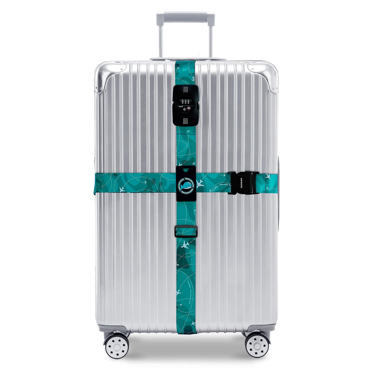 Travelkin Luggage Straps TSA Approved, Suitcase Straps with TSA Lock