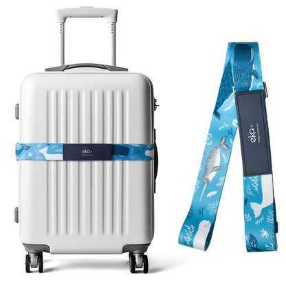 Luggage Straps for Suitcases, Adjustable Luggage Elastic Belt, Travel Essentials for Airport,Station,Vibrant Designs, Puppy