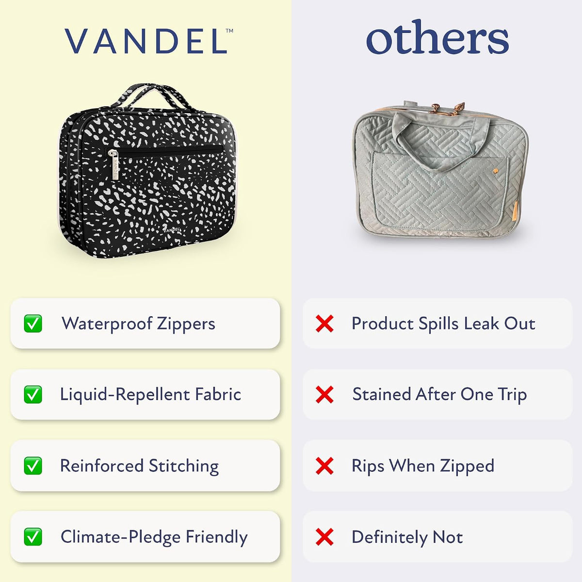 VANDEL Waterproof Hanging Toiletry Bag [TSA-Approved] Cosmet Travel Bag