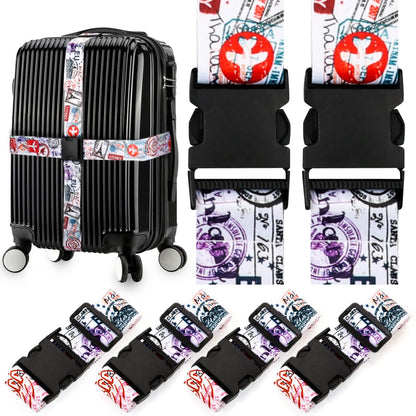 4 Pack Luggage Straps for Suitcases Adjustable Luggage Belt Suitcase Strap Travel Bag Accessories (Scales of Dragon(4 Pack))