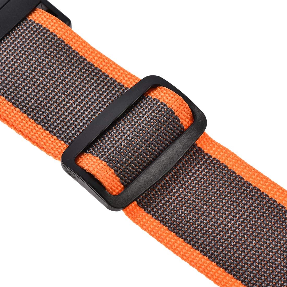 uxcell Luggage Straps Suitcase Belts with Buckle, Combination Lock, 2Mx5cm Adjustable PP Travel Bag Packing Accessories, Orange Gray 4Pcs