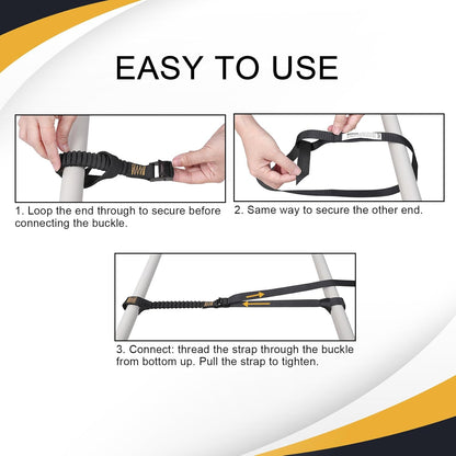 Ayaport Motorcycle Luggage Straps Stretch Adjustable Straps with Clips for Securing (4)