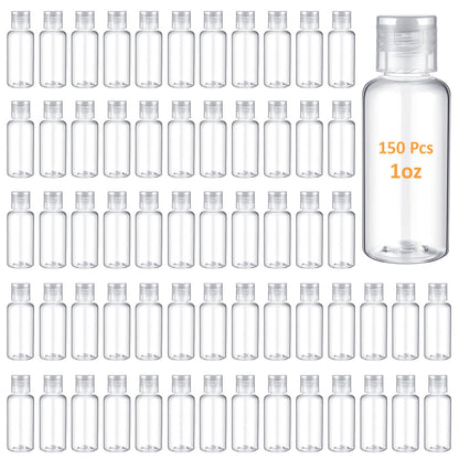 Mimorou 150 Pcs 2oz Travel Bottles Bulk Square Bottle for Toiletries