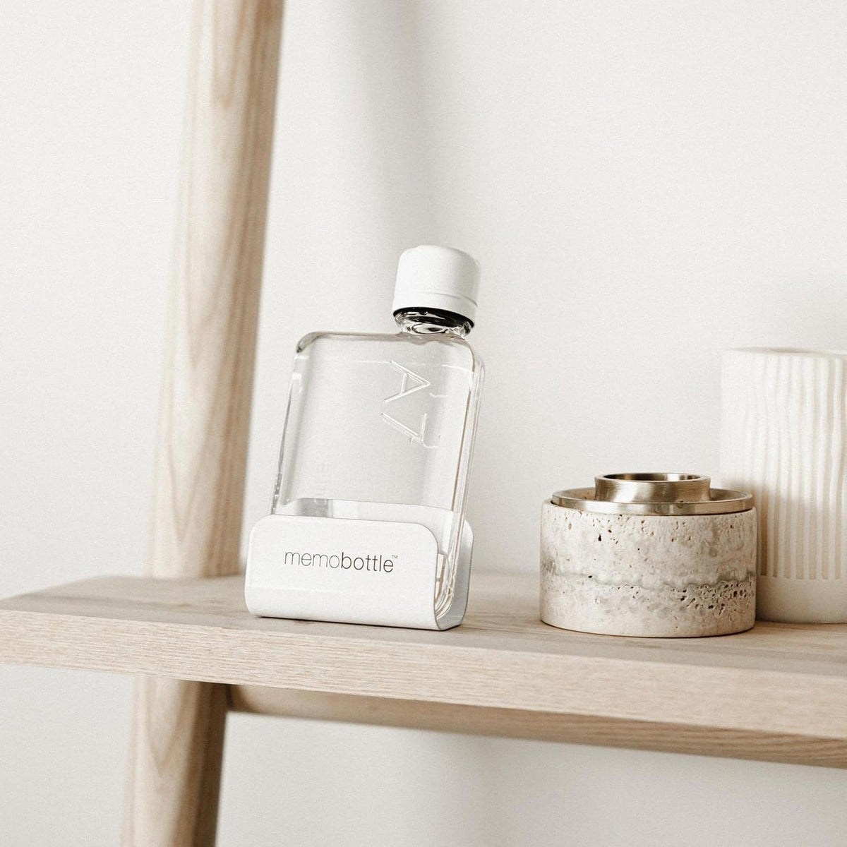 memobottle A7 6oz / 180ml - Slim & flat water bottle designed to fit in your bag - BPA-Free Tritan