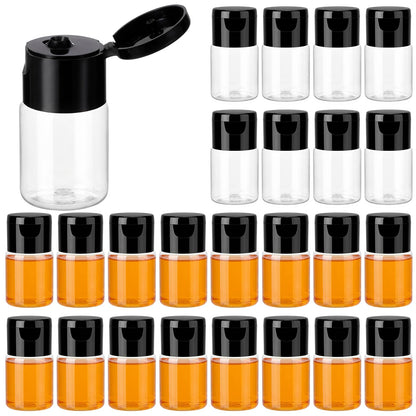 100 Pcs 15 ml/0.5 oz Small Travel Bottles with Flip Cap Leak-proof
