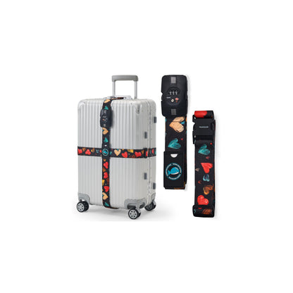 Travelkin Luggage Straps TSA Approved, Suitcase Straps with TSA Lock