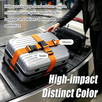 4-Pack Luggage Straps for Suitcases with 2 Connector Strap