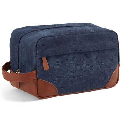 Vorspack Canvas Travel Toiletry Bag for Men, Large, Black