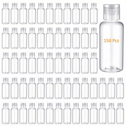 Mimorou 150 Pcs 2oz Travel Bottles Bulk Square Bottle for Toiletries